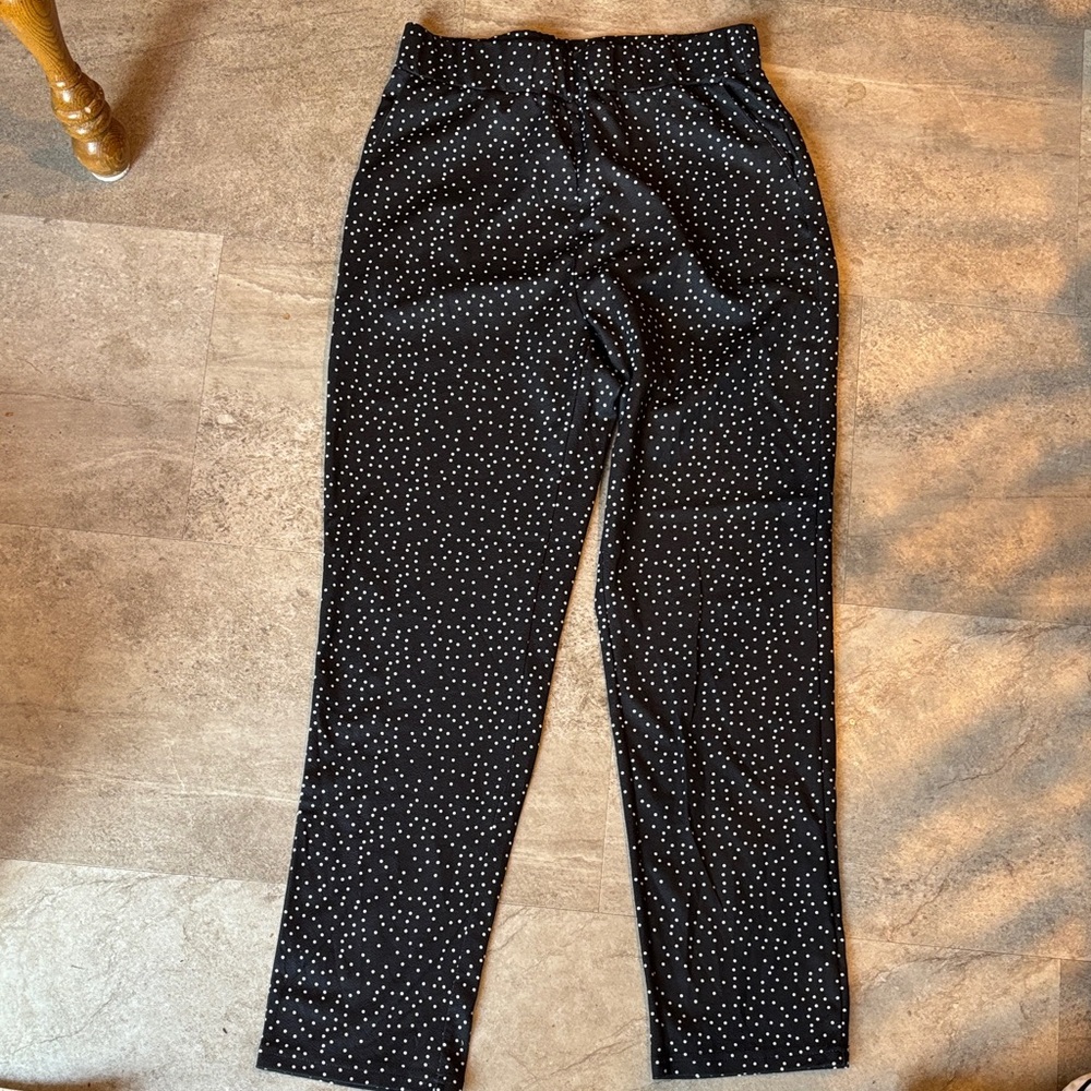 Black Polka Dot Pants